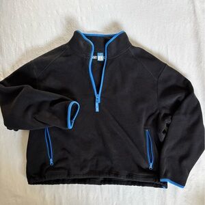 Old Navy Black Fleece with Blue Trim